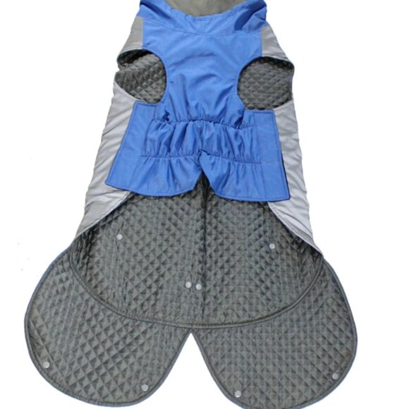 NWT $45 BAYDOG GLACIER BAY WINTER FALL DOG COAT JACKET VEST Blue Gray M/L - Picture 4 of 5